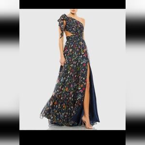 Floral One-Shoulder Maxi Dress